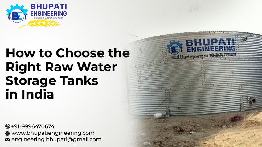Raw Water Storage Tanks manufacturers in India
